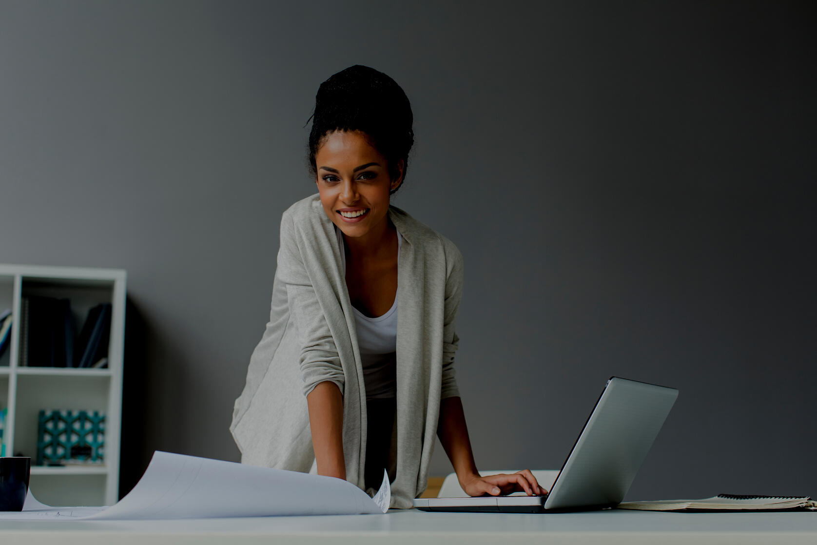 Young woman in the office